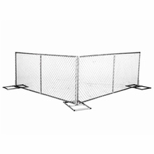 Construction Metal Mobile Site Fence Panel Temporary Fence Chain Link Filled